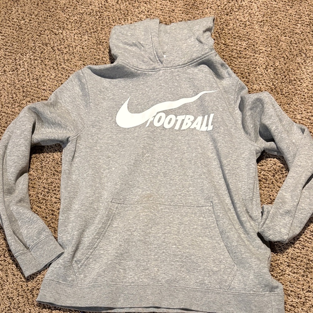 Nike Heather Gray Football Hoodie